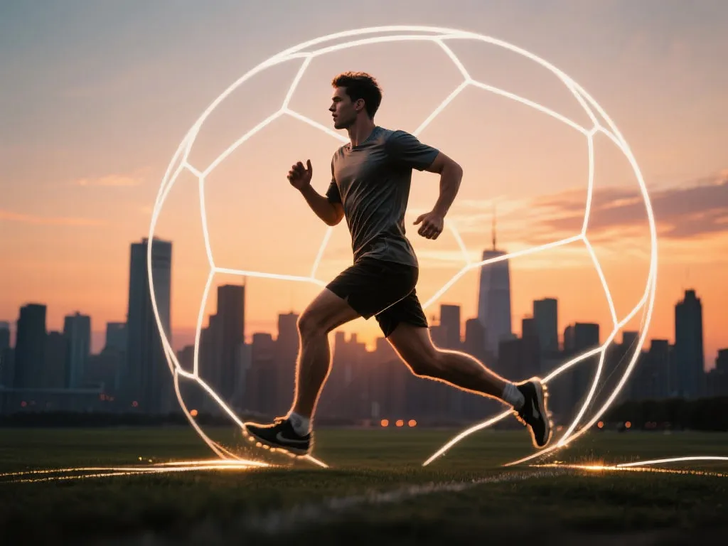 奔跑中的艺术：彼得·米切尔用慢跑绘出梅西传奇，遭遇海潮汽车奇遇